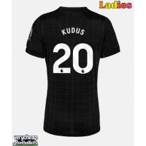 Tottenham Hotspur Mohammed Kudus #20 Replica Away Shirt Ladies 2025-26 Short Sleeve